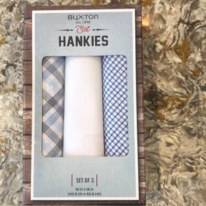 Men’s handkerchiefs, 3 pack